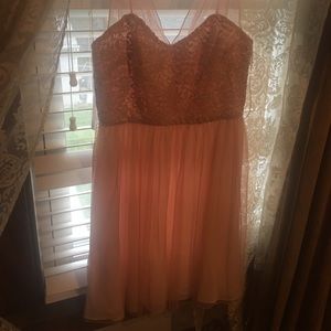 Pink lace and tulle dress size 6